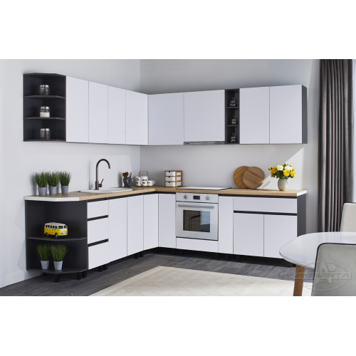 Bucătărie Astra Alb 2,50*2,40
